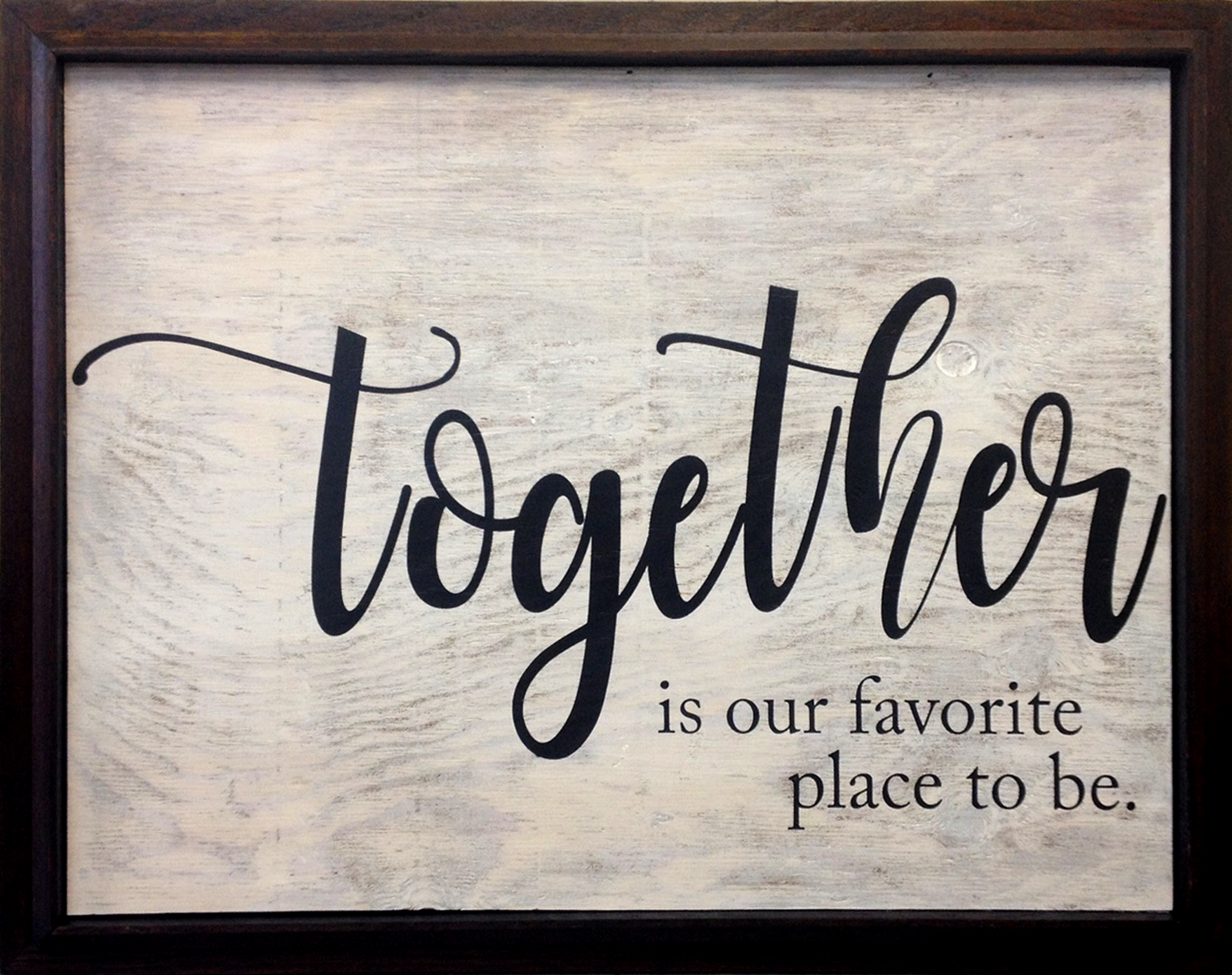Together Plaque